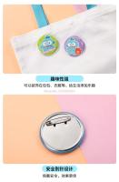 10pcs Sanrio Hangyodon Ugly Fish Badge Blind Box Juguetes Kawaii Decoración Para El Pecho Regalo Para Niños Edad Recomendada 18+ - details 3
