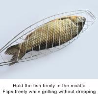 Cesta De Asado Para Pescado Flexible Con Red Antideslizante Y Mango Plegable Herramienta De Barbacoa Portátil Para Camping Mesh Para Hamburgesas - details 4