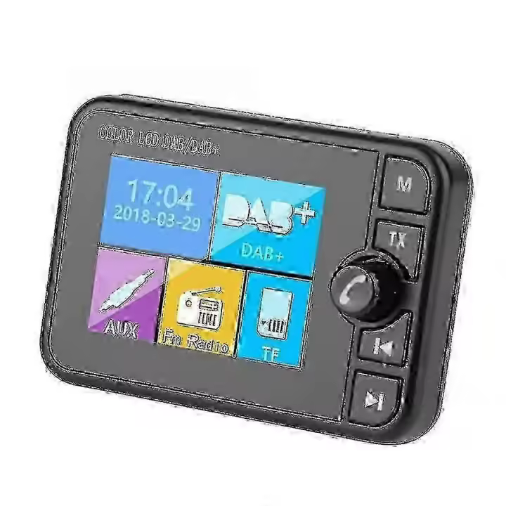 Dab Radio Receiver In Car Stereo Sound Digital Signal Broadcast Adapter Dab+ Antenna Bluetooth-Compatible Mp3 Fm Transmitter js - 1