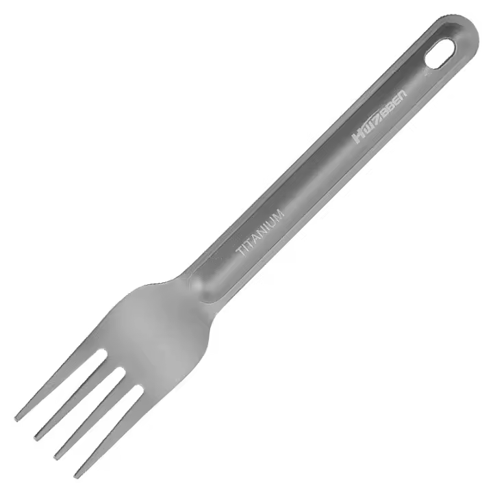 Cuchara Y Cuchillo De Titanio Con Mango Largo EDC Para Camping Accesorios De Picnic Juego De Comedor De Exterior - 1