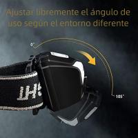 Linterna Frontal LED Recargable USB-C 500 Lumen Impermeable Para Camping Running Ciclismo Pesca Con Ángulo De Haz De 360° - details 4