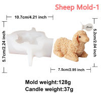 Molde De Silicona 3D Para Candles Y Artesanía En Forma De Cabeza De Ciervo Sika Oveja Erizo Animal Herramienta Decorativa Para Cera Aromaterapia Y Gypsum - details 4
