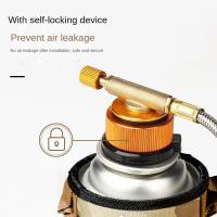 Adaptador De Estufa De Camping Al Aire Libre Tipo Split Conector De Tanque De Carburante Adaptador De Bombilla Accesorios De Quemador - details 3