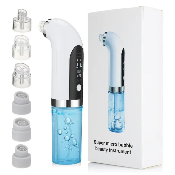 Removedor de espinillas eléctrico de burbujas, recargable por USB, succión al vacío, Ciclo de Agua, Limpiador de Poros, accesorios de eliminación de espinillas de acné - 1