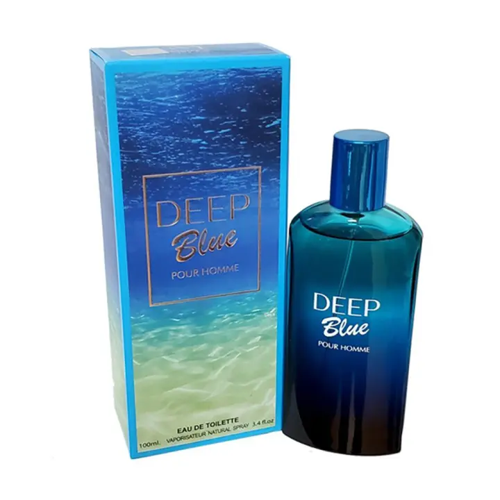Deep Blue Eau de Toilette para hombre 100ml Montage Brands Fragancia inspirada en otros perfumes Pour Homme Colonia - 1
