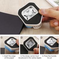 Mini Cortador De Esquinas 3 En 1 Duradero Para DIY Papel Tarjetas Scrapbooking Con Punch Redondeador R4/R7/R10mm - details 5