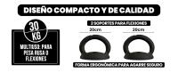 Juego de Mancuernas Ajustables 4 en 1 con Barra Recta de Conexión, Discos