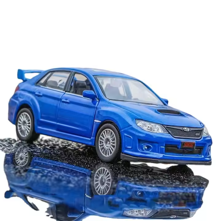 Modelo De Coche a Escala MaKeda1:36 Subaru WRX STI Metálico Simulación Alta Para Colección Juguetes Para Adultos Sin Batería - 1