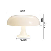Lámpara De Mesa Orange Danish Mushroom Decoración Para Iluminación Interior De Dormitorio Lámpara De Escritorio Lámpara De Noche Con Bombilla Incluida Estilo Moderno - details 8