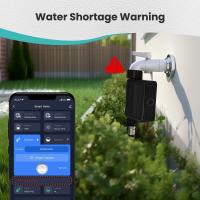 Medidor De Agua Con Timer WiFi Solar De MoesHouse IP65 Impermeable Con Entrada De Latón Sensor De Temperatura Y Humedad Del Suelo Compatible Con Tuya UK - details 10