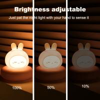 Lámpara Nocturna USB Con Detección De Golpes En Forma De Animal Decorativa Para Dormitorio Regalo Para Niños Luz De Ambiente Infantil - details 3