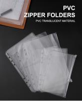 10pcs De Envolventes De Dinero A5 A6 A7 Con Cierre De Cremallera Y Bolsa De Anclaje Para Presupuesto PVC Para Archivación De Documentos - details 1