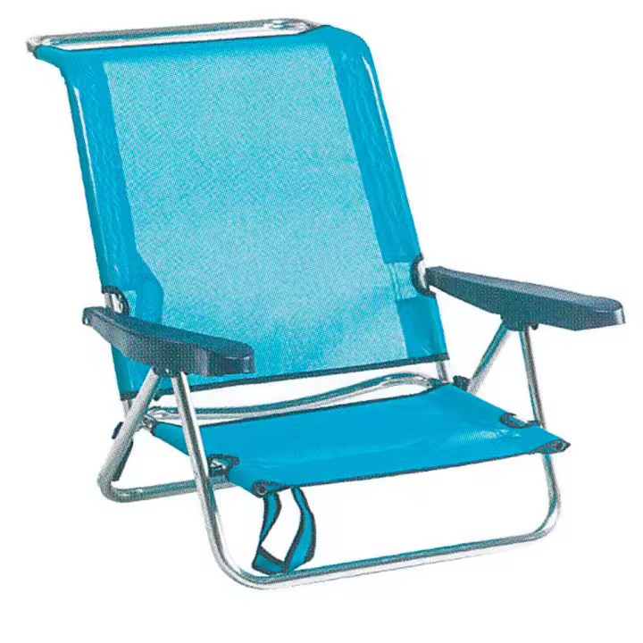 Alco 604ALF/0030 - Silla Tumbona Baja de Playa Aluminio Turquesa - 1