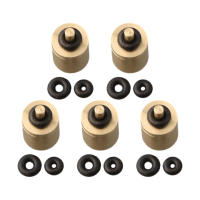 5 Pcs Adaptadores De Recarga De Gas Para Camping Al Aire Libre Con Conector De Estufa Y Anillos De Aro De Repuesto Metal Portátil - details 2