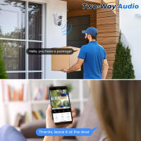 Cámara De Seguridad IP WiFi PTZ 10MP 5K Con Visión Nocturna Dual Pantalla Protección Dual Lente Montaje En Pared O-KAM pro - details 7