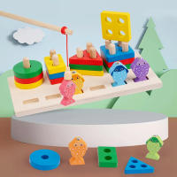 Juguetes Educativos Montessori Para Bebés Madera Colores Y Formas Bloques De Colorido Aprendizaje Para Niños Y Niñas Regalo De Cumpleaños - details 4