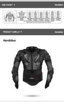 Chaqueta De Motocross HEROBIKER Para Hombre Con Armadura Protección Para Motocicleta Y Ciclismo Tallas S-5XL Material PP Y Nylon - details 3