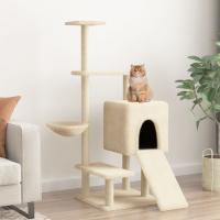 vidaXL Rascador para Gatos con Postes de Sisal Árbol Torre de Escalada Color Crema,  Gris claro,  Gris oscuro y mas - details 0