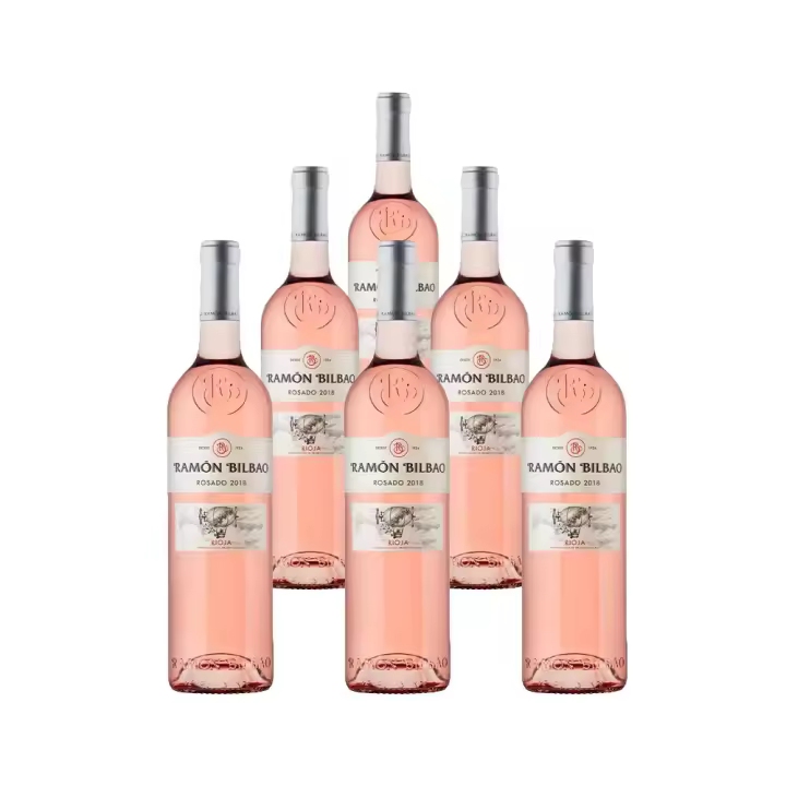 Pack 5 +1 Ramón Bilbao Rosado 2021 Vino Rosado España RIOJA D.O.Ca. 450 cl. 12.5º - 1