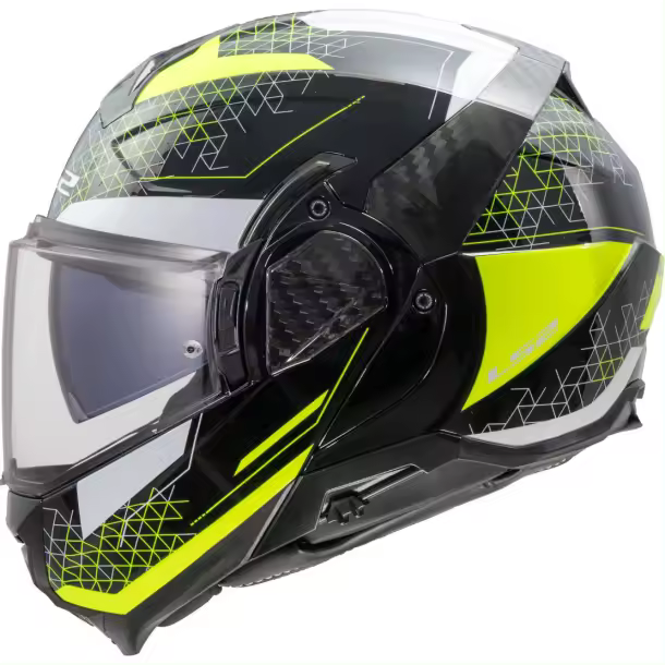 Casco modular LS2 FF910 Advant II Astral - Negro Amarillo - 1