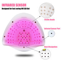 Lámpara LED UV SUN X20 MAX 330W Para Manicura Secado De Polvo De Gel Con Pantalla Táctil Grande Herramienta Secadora De Uñas Profesional - details 3