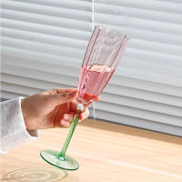 Vajilla De Vino Talla Alta Nueva Petal Rojo Cristal Ecológico Sensación Premium Vino Tinto Champagne Moderno Simplicidad 301-400ml - details 2