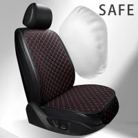 Cubierta De Asiento De Coche De Cuero PU Universal Anti-Rasguños Resistentes Al Desgaste Suaves Para Todas Las Estaciones Cojín De Espalda Minimalista Protector Contra Golpes - details 17
