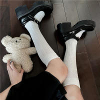 Medias Largas De Estilo Japonés Para Estudiantes De Secundaria Medias De Verano Delgadas Para Mujer Color Negro Y Blanco Medias JK Para Niñas - details 2