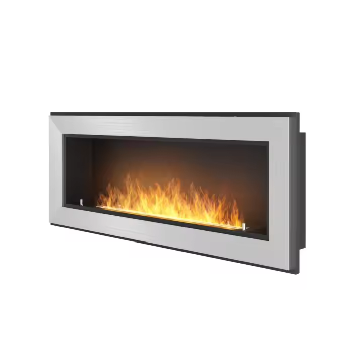 Chimenea de Bioetanol Frame 1200 SimpleFire empotrada en inoxable Maple with Cristal - 1