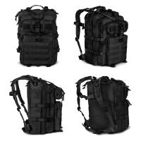 Mochila Táctica 45L Para 1 a 3 Días Mochila De Batalla Para Camping Pesca Y Treking Negro Unisex Material 600D - details 2