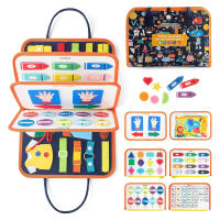 Juguete Educativo Montessori Para Niños Juego De Rompecabezas De Peluche Bolsa Ocupada De Actividades Para Entrenamiento Temprano De Niños Aprendizaje Preescolar - details 0