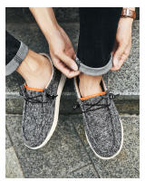 Zapatos Casuales Para Hombre Talla Grande Deportivos Suaves Para Caminar Trabajo Lazos Suela De TPU Absorbente De Sudor Transpirable Adecuados Para Primavera Y Otoño - details 5