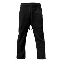 Pantalones de hombre de algodón y lino de estilo americano de talla grande, transpirables y absorbentes del sudor, de color sólido, pantalones casuales básicos de pierna ancha para hombre - details 14