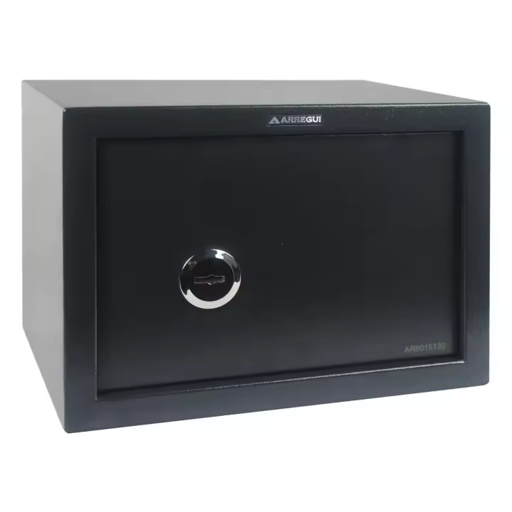 ARREGUI Class T25K Caja Fuerte de Acero con Cerradura de Llave, Caja de Seguridad para Casa y Hogar, Fácil de Usar y de Instalar, 25 x 35 x 25 cm, 17 L - 1