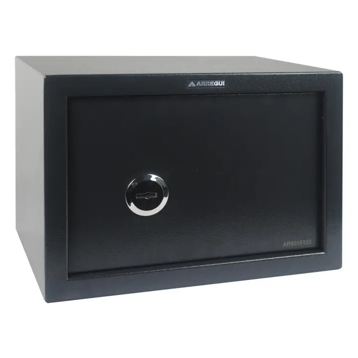 ARREGUI Class T25K Caja Fuerte de Acero con Cerradura de Llave, Caja de Seguridad para Casa y Hogar, Fácil de Usar y de Instalar, 25 x 35 x 25 cm, 17 L - 1