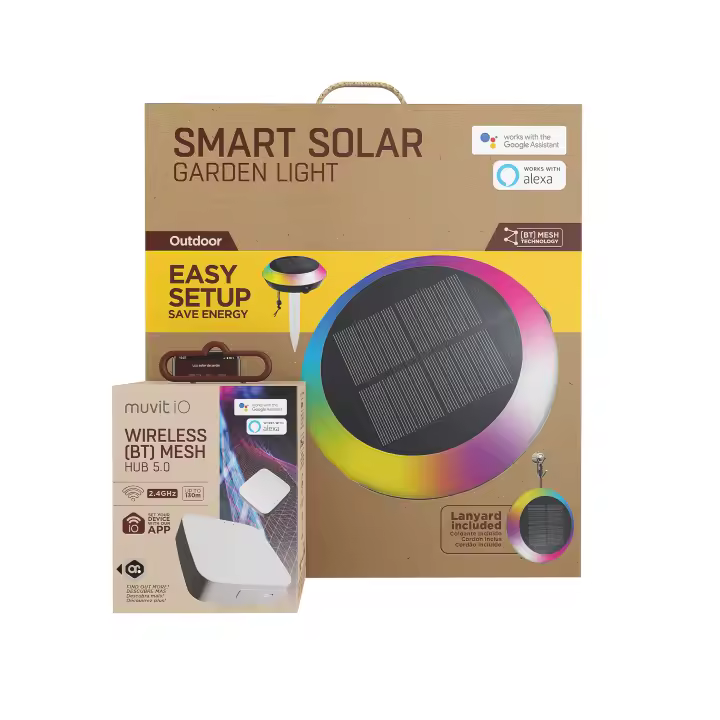 Pack Jardín: Luz solar + Hub Bluetooth Mesh - 1