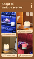 Lámpara De Noche Recargable Portátil Con Control Remoto Y Toque Cambio De Color RGB 16 Luz Para Dormitorio Y Habitación - details 2