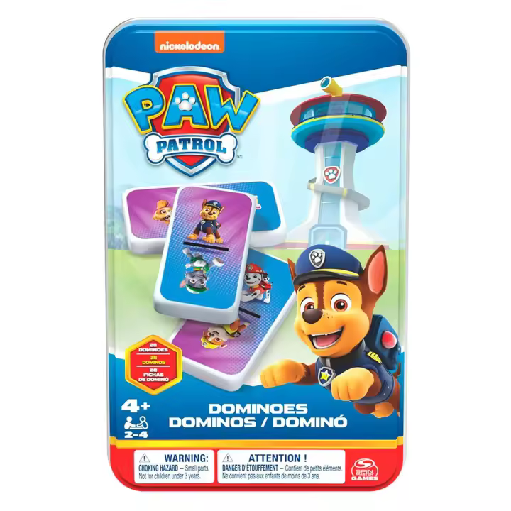 Dominó Infantil Patrulla Canina en Caja Metal. - 1