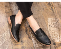 Zapatos De Cuero Genuino Para Hombre Tallas Grandes 46 47 Estilo Británico Coreano Zapatos Lujosos Casuales Con Punta Pointy Cerrado SLIP-ON Para Oficina Y Vida Diaria - details 9