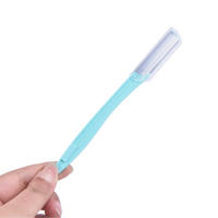 Afeitadora De Cejas Para Mujer Herramienta De Eliminación De Vello Con Cuchilla Para Rostro Trimmer Y Modelador - details 3