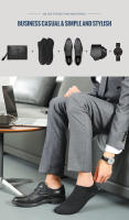 Calcetines De Algodón HSS Para Hombre 5 Pares/lote Calcetines Veraniegos Finos Y Transpirables Sin Mostrar Para Estudiantes Tallas 38-44 Color Negro - details 23