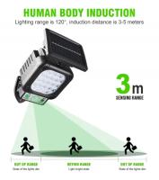 Lampara Solar COB/LED para exteriores, JX995A.farola de inducción humana impermeable, Sensor de movimiento PIR, iluminación de seguridad, farola Solar para jardín. - details 3