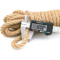 Coshano Cuerda de Yute 20m 4 Capas Cuerda de Sisal Fibra 100% Natural Gruesa - details 1