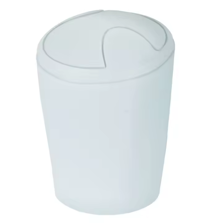 Cubo de basura SPIRELLA colección Move color blanco (5L) - 1