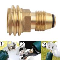 Adaptador De Latón Para Tanque De Propano LP Con Válvula De Servicio a Salida QCC Herramienta De Interruptor Sin Dispositivo Ignición - details 13