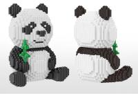 Linkgo Panda Modelo De Animal 390 Piezas Bloques De Construcción Mini Auto-Desbloqueables Para Niños Juguete Educativo De Artesanía DIY - details 7