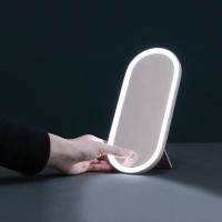 Organizador De Maquillaje Portátil Con Luz LED Y Espejo Toque Caja De Almacenamiento Para Cosméticos Organizador De Viaje - details 1