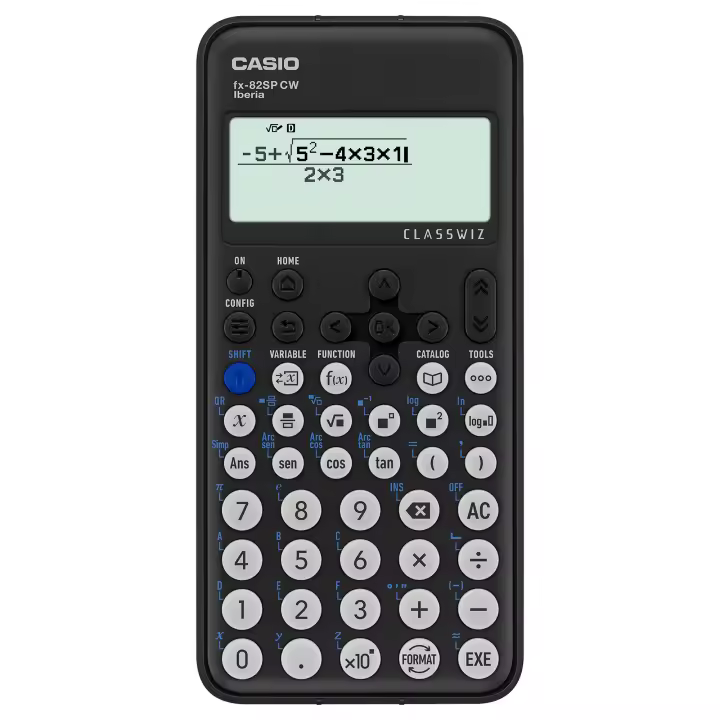 Calculadora Científica Casio Classwiz Fx-82 Sp Cw Negra - 1
