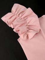 Vestido Midi A-Line Elegante Para Mujer Sin Mangas Con Volantes Y Cuello Cuadrado Vestido Casual Modesto Para Fiestas Y Días Normales - details 7