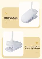 Lámpara De Lectura LED Doble Con Pinza Y Control Táctil Dimmer Protección Ocular Para Dormitorio Estudio Oficina - details 15